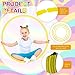 WinnerWhy 2 Pcs Toy Hoop Exercise Hoop Detachable Adjustable Plastic Toy Ring Playground Equipment for School Colored Circles Exercise Ring for Teens Dog Agility EquipmentYellow23 Inch - Image 4
