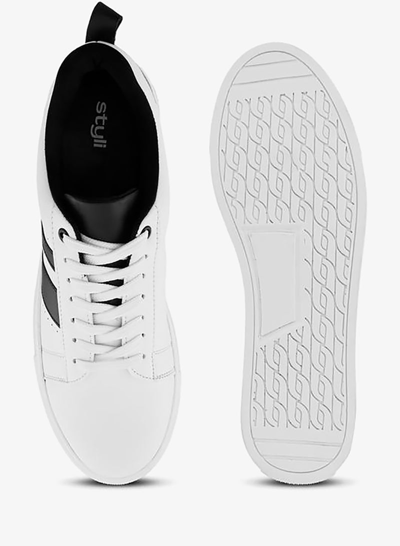 Styli Active Color Block Lace Up Sneakers - Image 4