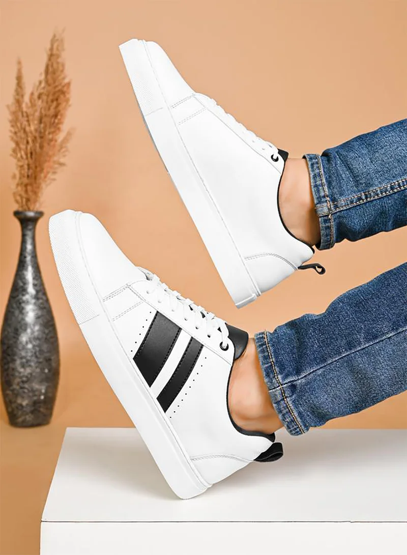 Styli Active Color Block Lace Up Sneakers