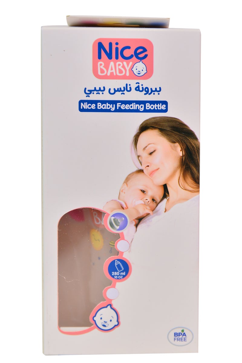 نايس بيبي ببرونة نايس بيبى بيد 280 ml - روز- متعددة الاشكال - Image 2