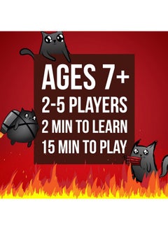 إكسبلودنج كيتنس أل أل سي لعبة Exploding Kittens Original Edition - لعبة مرحة لليلة اللعب العائلية - ألعاب بطاقات مضحكة للأعمار من 7 سنوات فما فوق - 56 بطاقة - من 2 إلى 5 لاعبين - 15 دقيقة من اللعب  - Image 4