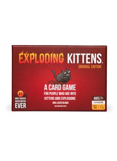 إكسبلودنج كيتنس أل أل سي لعبة Exploding Kittens Original Edition - لعبة مرحة لليلة اللعب العائلية - ألعاب بطاقات مضحكة للأعمار من 7 سنوات فما فوق - 56 بطاقة - من 2 إلى 5 لاعبين - 15 دقيقة من اللعب  - Image 1