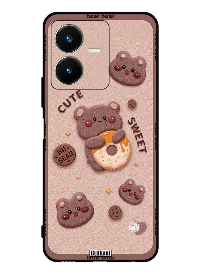 Brilliant غطاء حماية لجهاز فيفو Y22s دب لطيف وجميل - Image 1