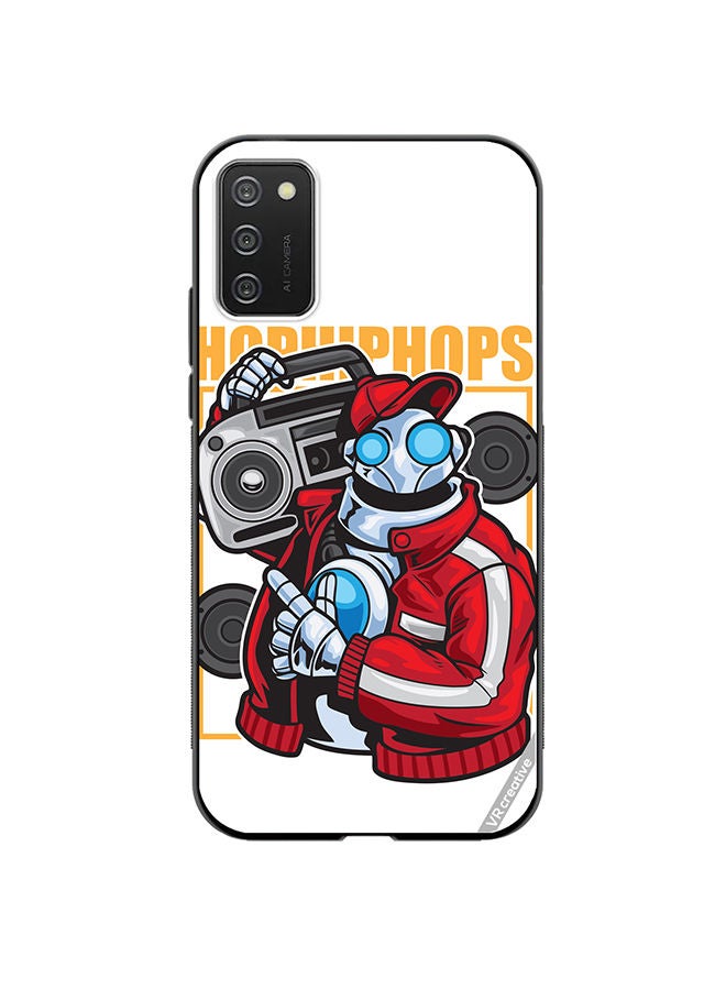VR CREATIVE Protective Case Cover For Samsung Galaxy A03s Robot Dancer Design Multicolour - Image 1