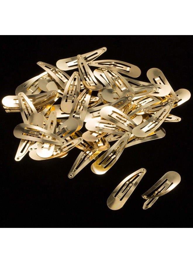 Hotop 50 Pack Snap Hair Clips Hair Barrettes for Kids, Girls and Women, 50 mm (Gold) - Image 4