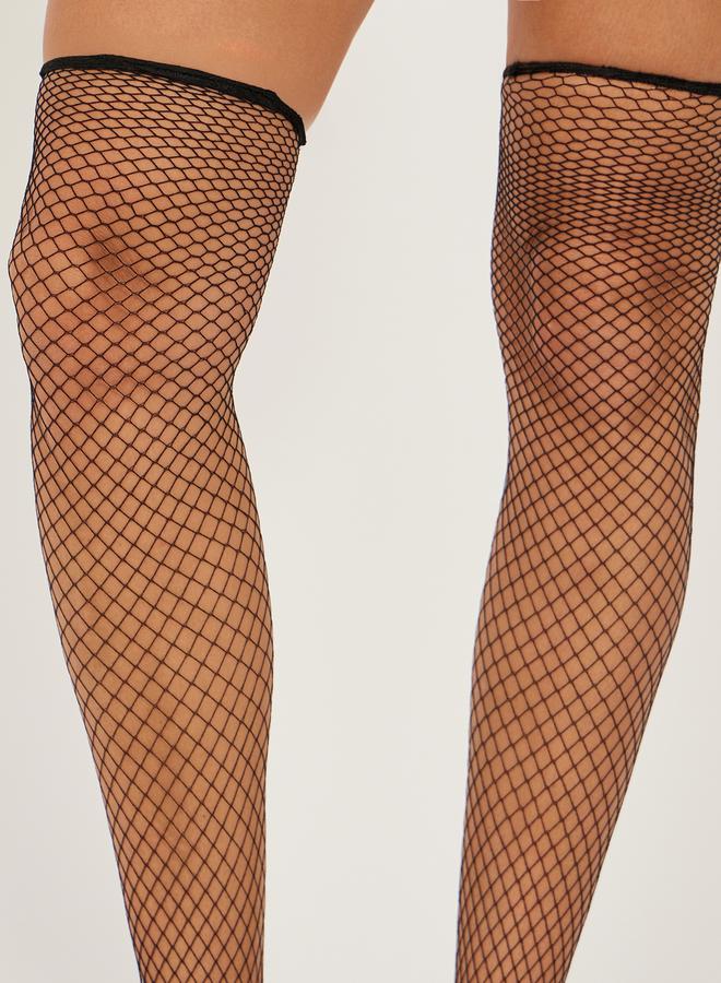 Styli Fishnet High Knee Stockings  - Image 2