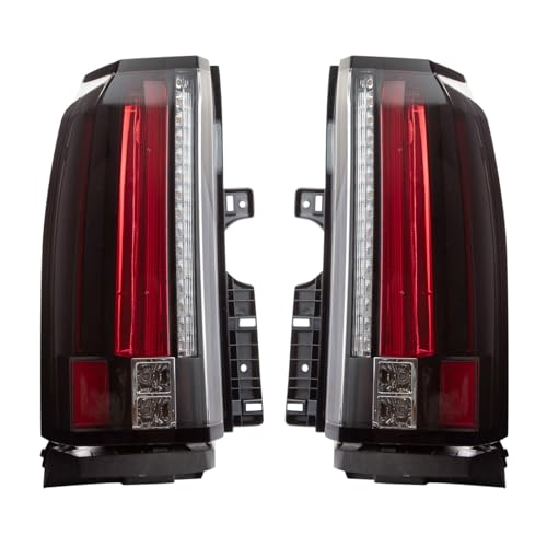 TRQ Rear Tail Lights Set Compatible with 2015-2020 GMC Yukon Yukon XL GM2800268 GM2801268 - Image 2