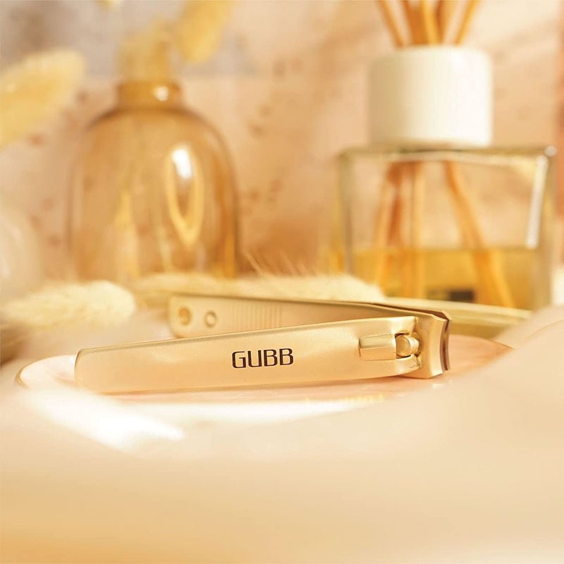 GUBB Nail Clipper For Men & Women - Fits naturally, Cuts precisely |Elegant designed |Easy to hold |Safe for skin |sharp blades | Offers well-groomed nails | Suitable for men and women - Gold - Image 2