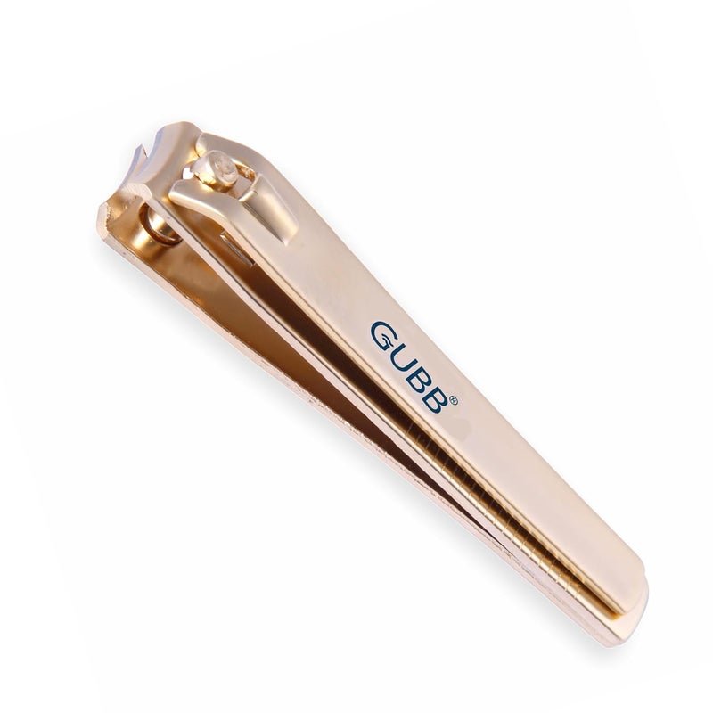 GUBB Nail Clipper For Men & Women - Fits naturally, Cuts precisely |Elegant designed |Easy to hold |Safe for skin |sharp blades | Offers well-groomed nails | Suitable for men and women - Gold - Image 1