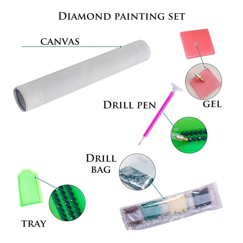 STORE 2508 Store2508 DIY 5D Diamond Painting Kit for Adults Kids Full Drill Round Diamond Crystal Gem Art Cross Stitch Crystal Rhinestone Embroidery Home Wall Decor Gift12x16inch Sunset Boat Scenary  - Image 4