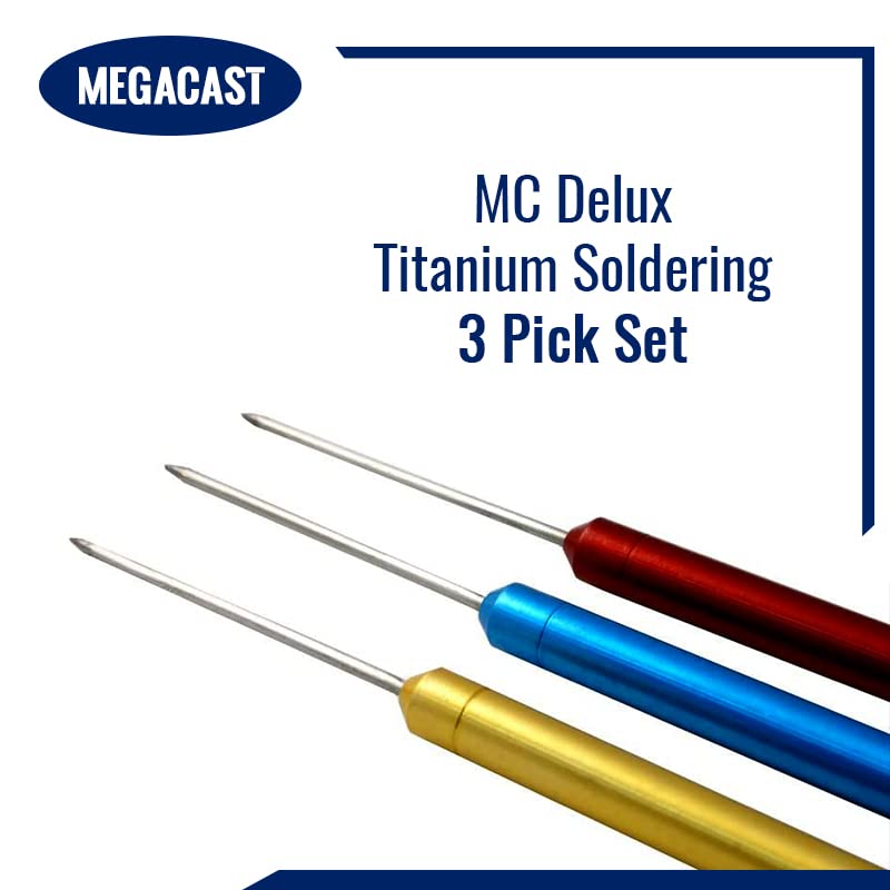 MegaCast MC Deluxe Titanium Soldering Pick Set, Set of 3, 6-1/2 Inches - Image 2