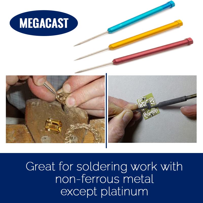 MegaCast MC Deluxe Titanium Soldering Pick Set, Set of 3, 6-1/2 Inches - Image 5