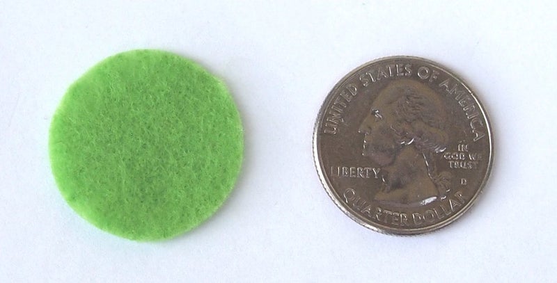 Playfully Ever After Green, Dark Green, Light Green & White Craft Felt Circles (1 Inch - 200pc) - Image 3