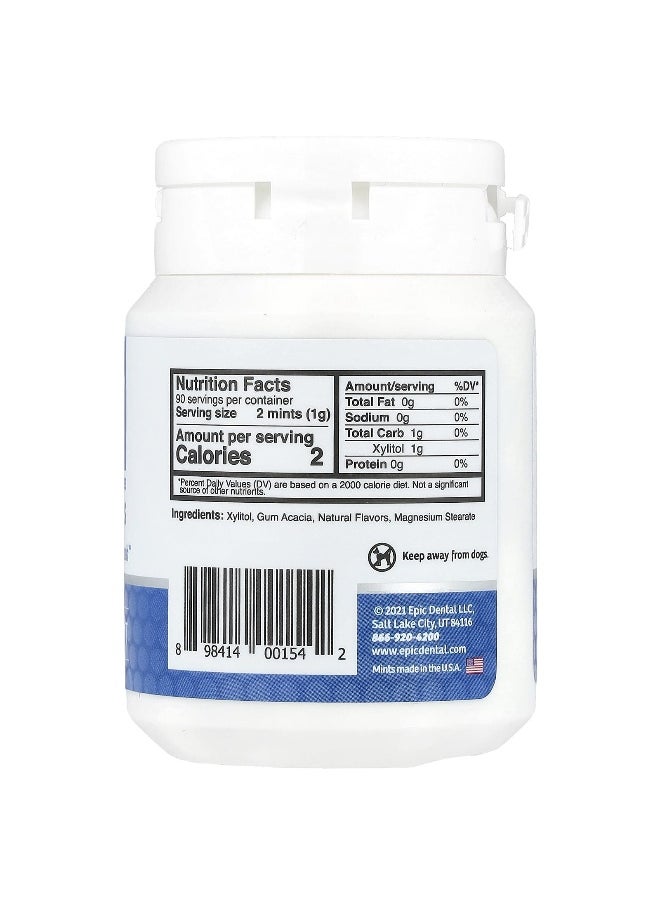 Epic Dental Epic Dental, Xylitol Mints, Peppermint, Sugar-Free, 180 Pieces  - Image 2