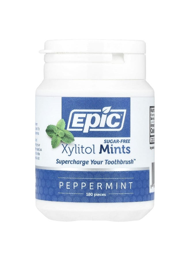 Epic Dental Epic Dental, Xylitol Mints, Peppermint, Sugar-Free, 180 Pieces  - Image 1