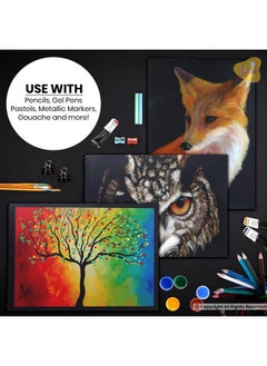 Lakeer Lakeer Black Sketchbook - A3 Size|250 GSM-25 Sheets, for Sketching, Drawing, Panting, etc  - Image 4