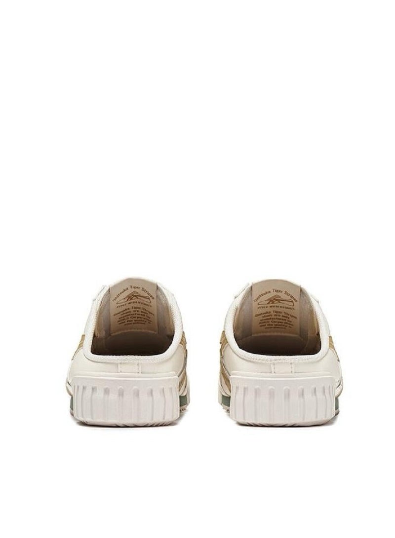 Onitsuka Tiger Sabot Slip-On Athletic Sandals - Brown/Green for Men/Women/Students - Image 3
