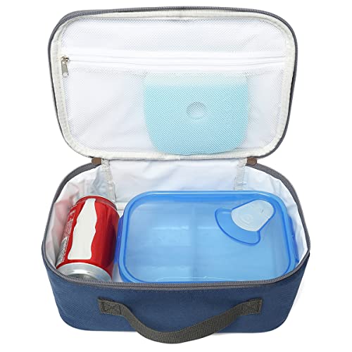 FlowFly Kids Lunch box Insulated Soft Bag Mini Cooler Back to School Thermal Meal Tote Kit for Girls, Boys,Cyan - Image 5
