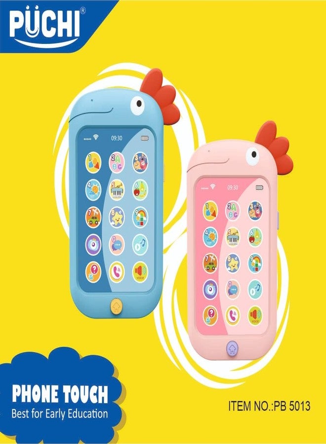 لعبة PUCHI Kids التعليمية التفاعلية - هاتف ذكي موسيقي للأطفال مزود بأضواء وموسيقى، لعبة تعليمية تمثيلية للأطفال الرضع والصغار - Image 5
