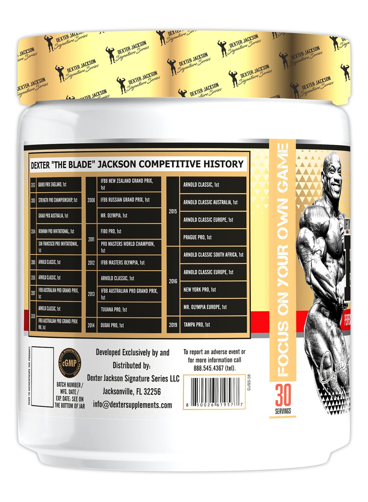 Dexter Jackson Gold Series Fruit Punch Bcaa 6000 Powder 452g 60 Servings