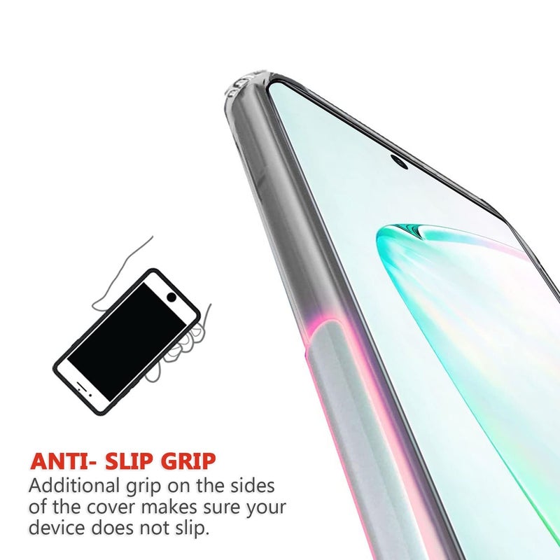 Realcase غطاء خلفي TPU لجهاز Galaxy Note 10، مقاوم للخدوش، غلاف شفاف واقي مع حواف مرنة لجهاز Samsung Galaxy Note 10 - Image 3