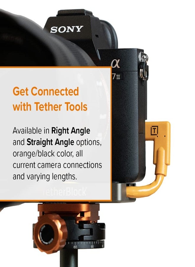 TETHER TOOLS TetherPro USB-C to 2.0 Mini-B 5-Pin, 5Gbps Gen 1, 15' (4.6m), High-Visibility Orange - Image 5