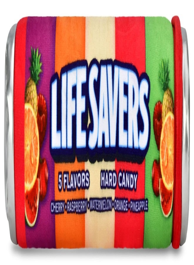 iscream Life Savers Candy Five Flavor Roll 14.5" x 6.25" Pillow Set with 5 Life Saver Mini Pillows - Image 2