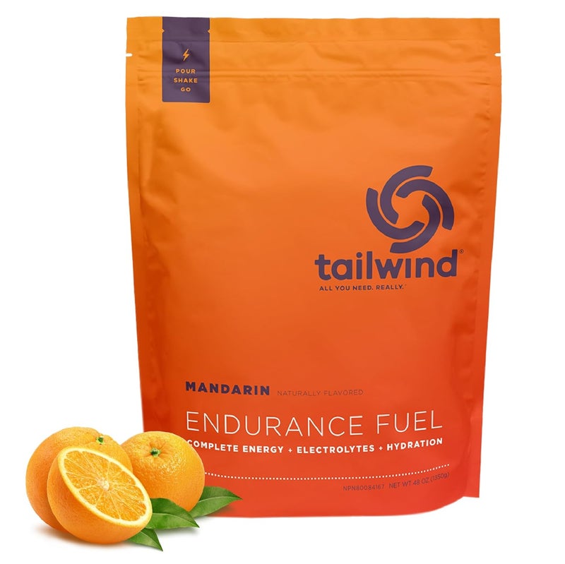 Tailwind Nutrition Endurance Fuel Carbohydrate  Electrolyte Sports Drink Mix Powder GlutenFree Vegan Mandarin 50 Servings - Image 1