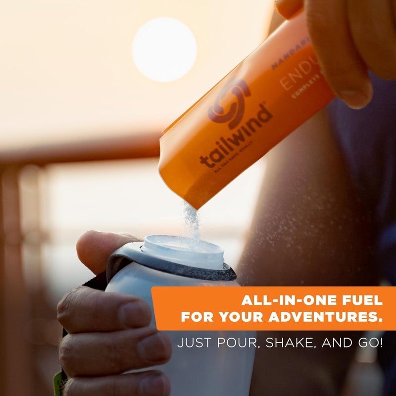 Tailwind Nutrition Endurance Fuel Carbohydrate  Electrolyte Sports Drink Mix Powder GlutenFree Vegan Mandarin 50 Servings - Image 3