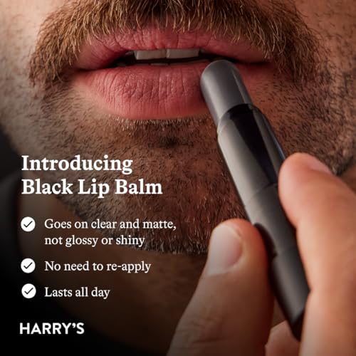 Harry's Black Lip Balm for Men - Hydrating Men's Lip Balm with Natural Finish - Korean Skincare Technology with Meadowfoam Oil - Image 3