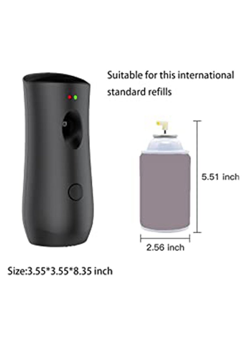 SYOSI - Automatic Air Freshener Dispenser Adjustable Aroma Spray Machine Free Stand or Wall Mounted for Bedrooms, Bathrooms Offices Airports Hotels Commercial Places  Black Battery Not Included - Image 1