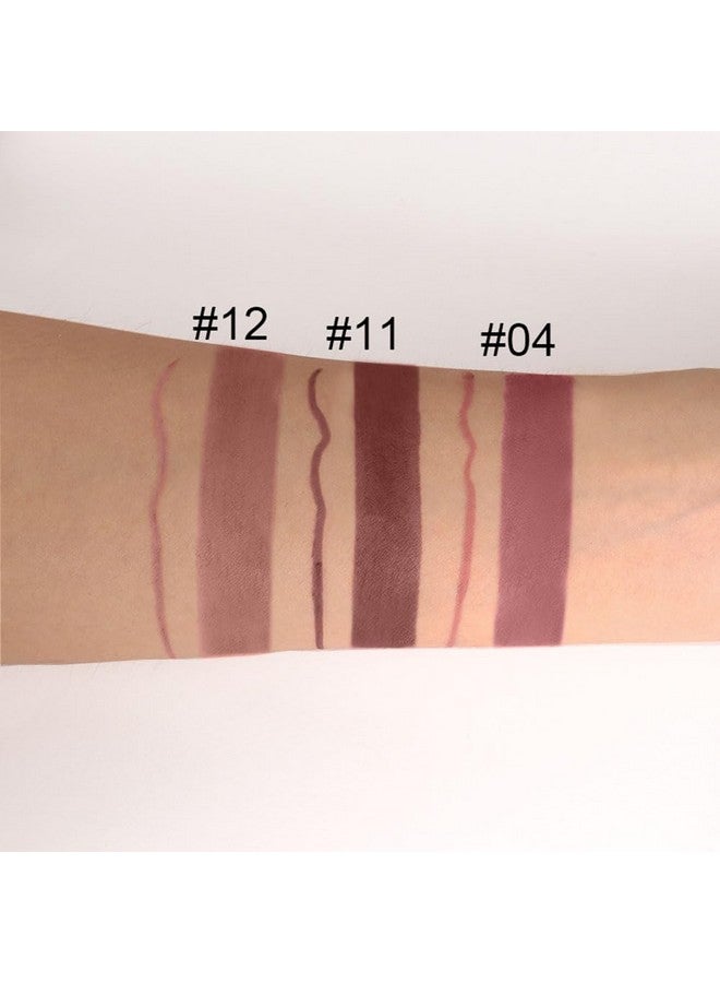 evpct 3Pcs Chestnut Nude Brown Matte Lip Liner And Lipstick Combo Set Kit For Women Dnm Antique Rose Magic Lipstick 24 Hours Original Lip Liner Makeup Stain Long Lasting Waterproof Smudge Proof Labial - Image 4