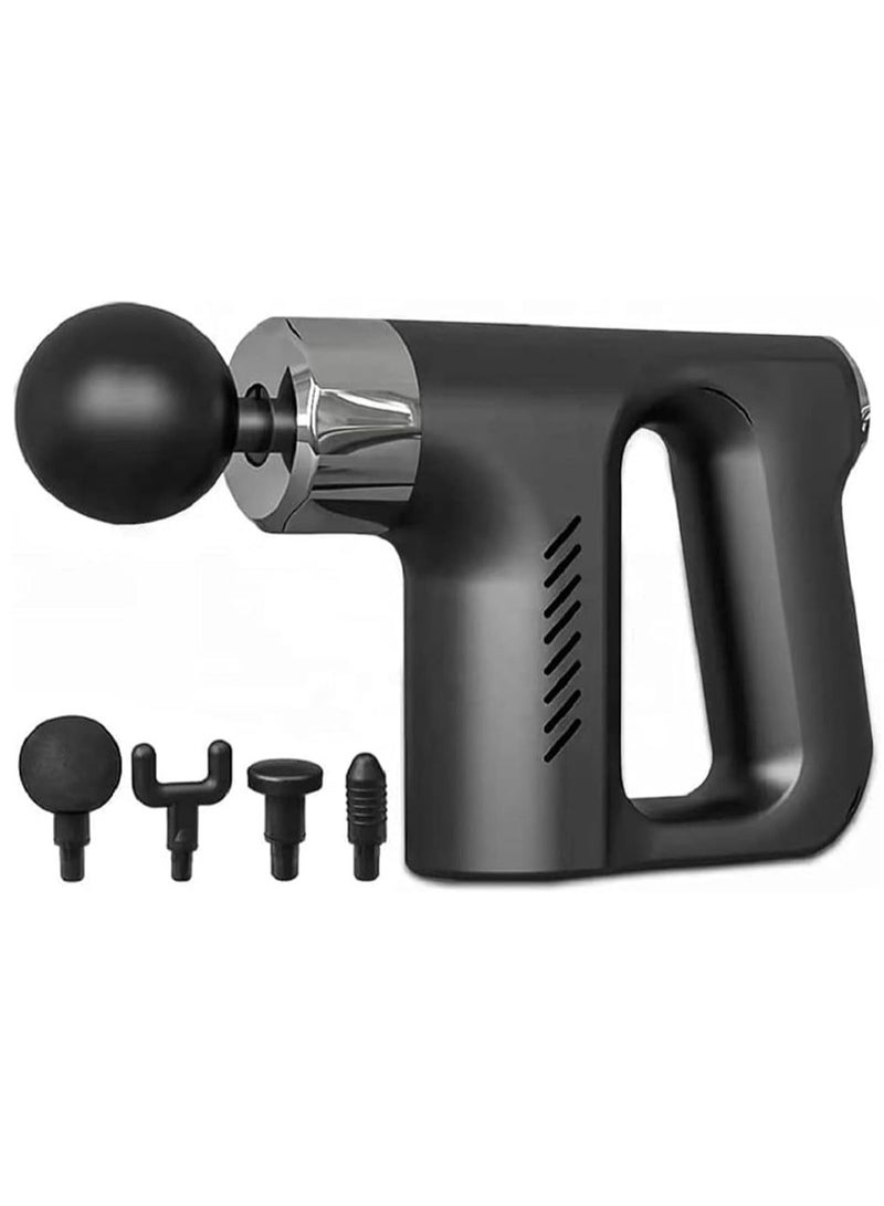 ELTRAZONE Quiet Deep Tissue Percussion Muscle Mini Massager Handheld Percussion Gun for Pain Relief with 32 Speed Level LED Touch Screen (Black) - Image 1