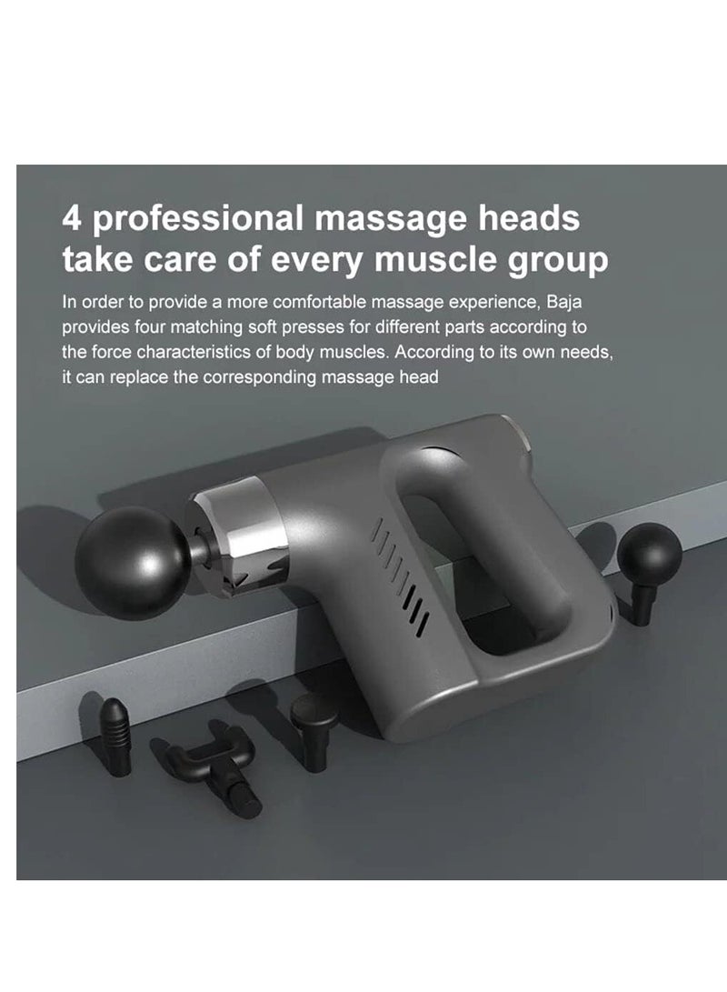 ELTRAZONE Quiet Deep Tissue Percussion Muscle Mini Massager Handheld Percussion Gun for Pain Relief with 32 Speed Level LED Touch Screen (Black) - Image 5