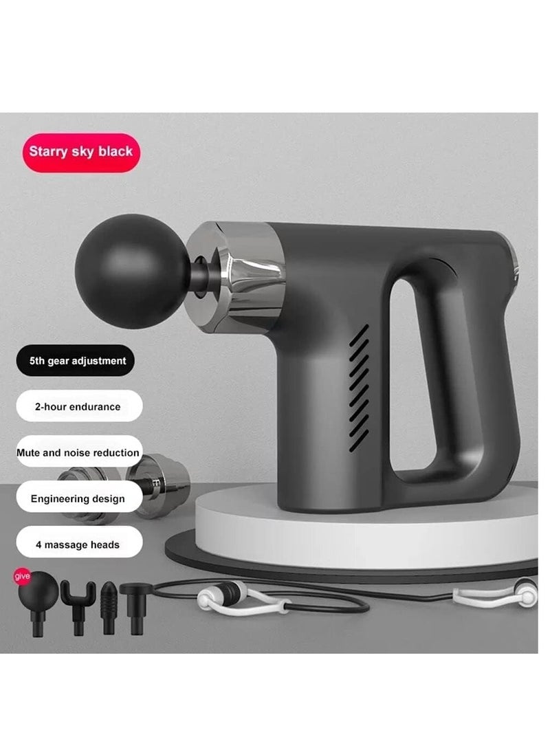 ELTRAZONE Quiet Deep Tissue Percussion Muscle Mini Massager Handheld Percussion Gun for Pain Relief with 32 Speed Level LED Touch Screen (Black) - Image 2