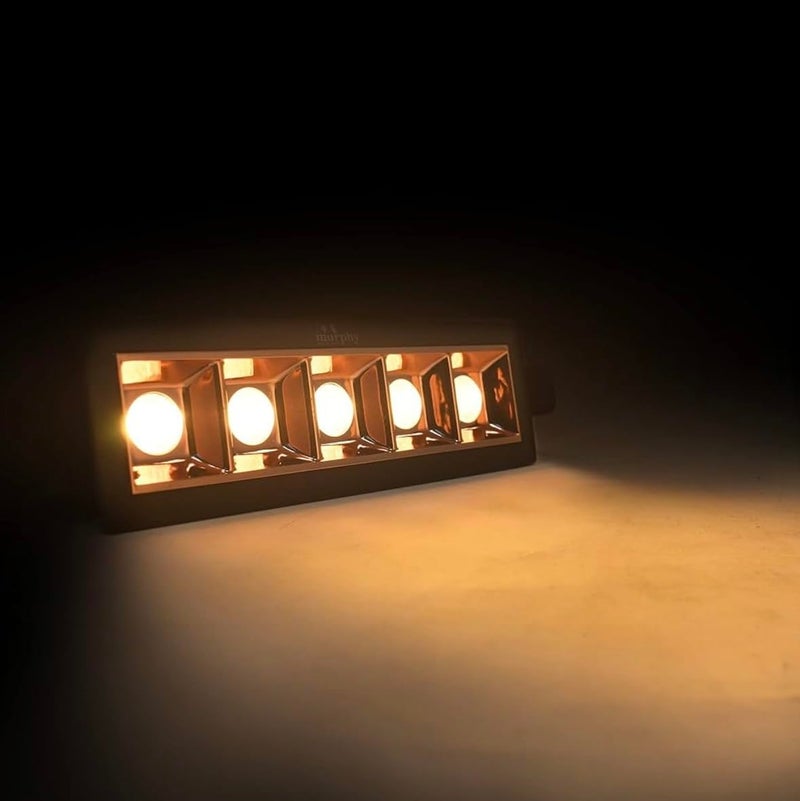 LED Track Light Bar 5Light Linear Ceiling Spotlight Warm White Illumination  - Image 1