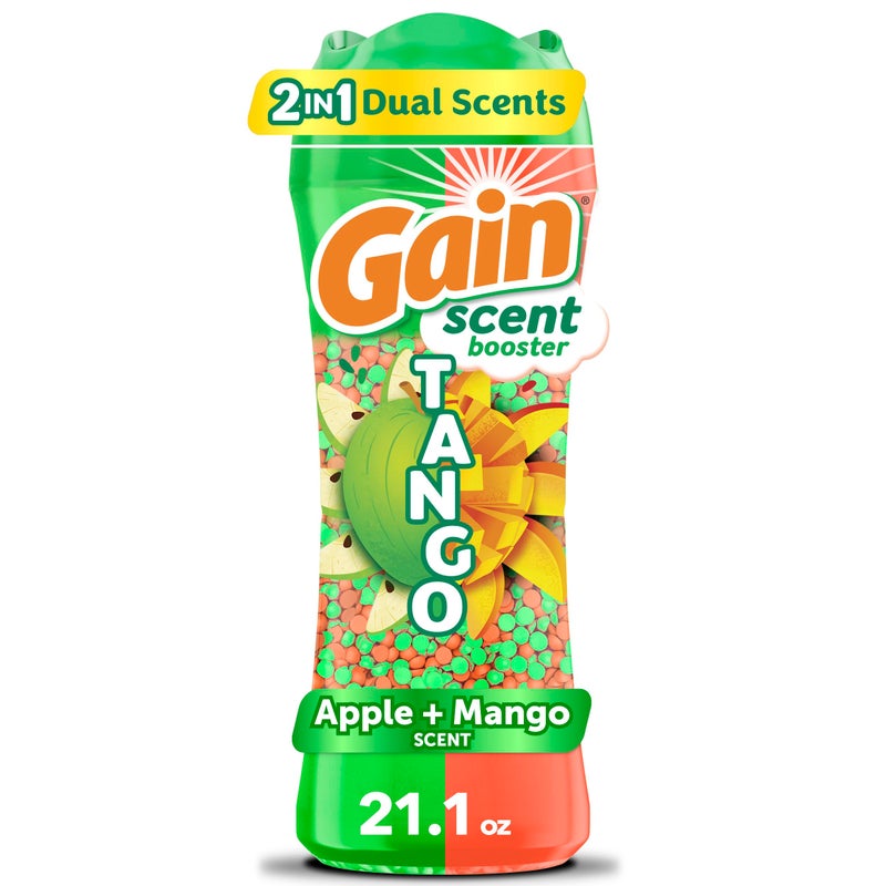 Gain Tango 2-in-1 Laundry Scent Booster Beads, Apple and Mango Scent, 21.1 OZ, Laundry Beads with Dual Scents Plus All Day Freshness - Image 1