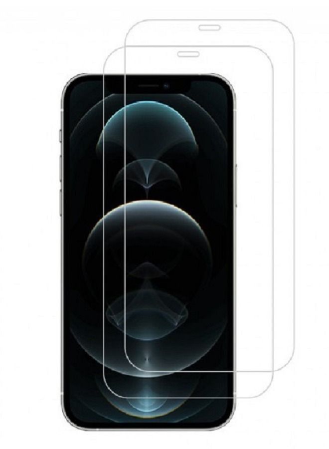 2Pack iPhone 12 Pro Max واقي شاشة زجاج مقوى شفاف - Image 1