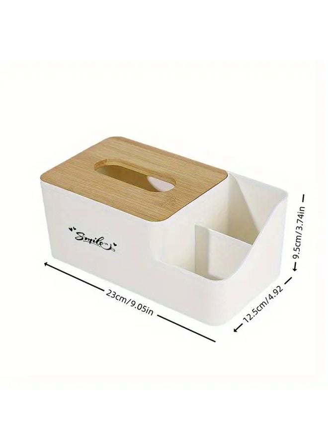 White ZM31 Automatic Touchless Tissue Box Dispenser Modern Bathroom Tabletop Holder - Image 4