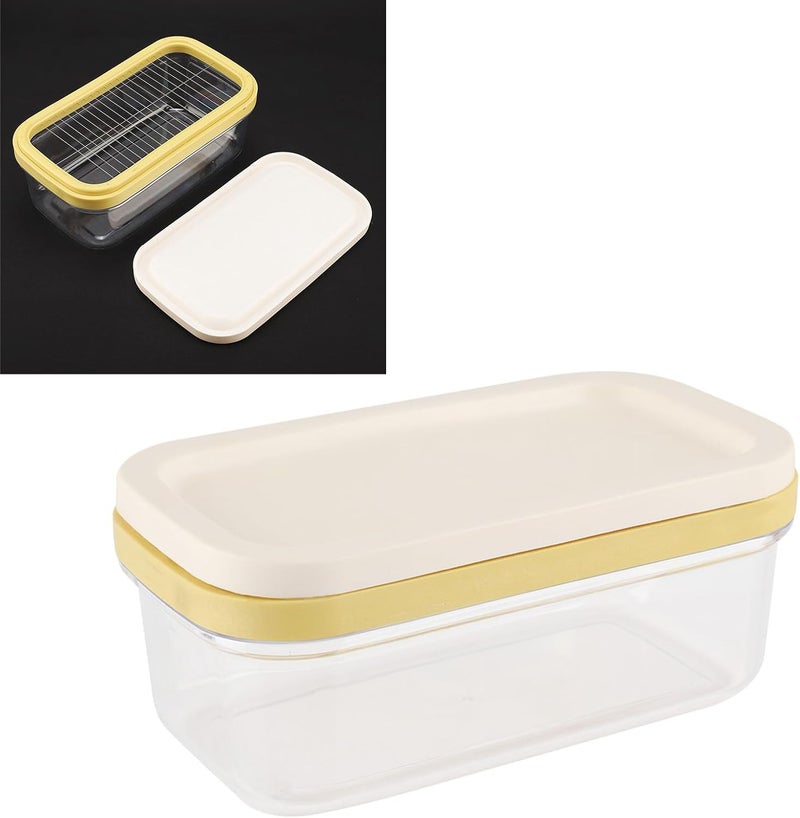 Dioche Butter Box Cheese Keeper with Cutting Net, Transparent Food Storage Container for Kitchen - Smooth , EasytoCut, Safe and Material - Image 3