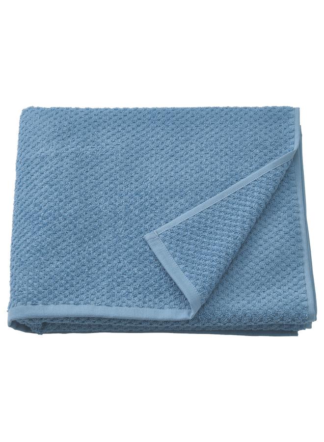 Bath towel, dark grey-blue, 70x140 cm  - Image 1
