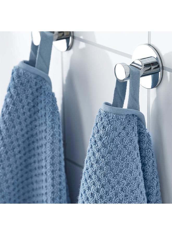 Bath towel, dark grey-blue, 70x140 cm  - Image 4