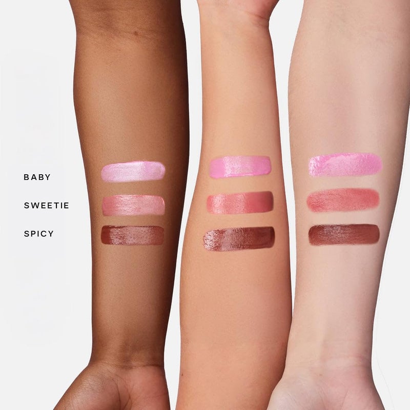 Saie Dew Liquid Blush for Cheeks Trio - Hydrating Cream Blush Stick Set with a Blendable + Buildable Formula - Skincare Infused Dewy Face Blushes for a Natural Flush - Baby, Sweetie, & Spicy (3 Count) - Image 2