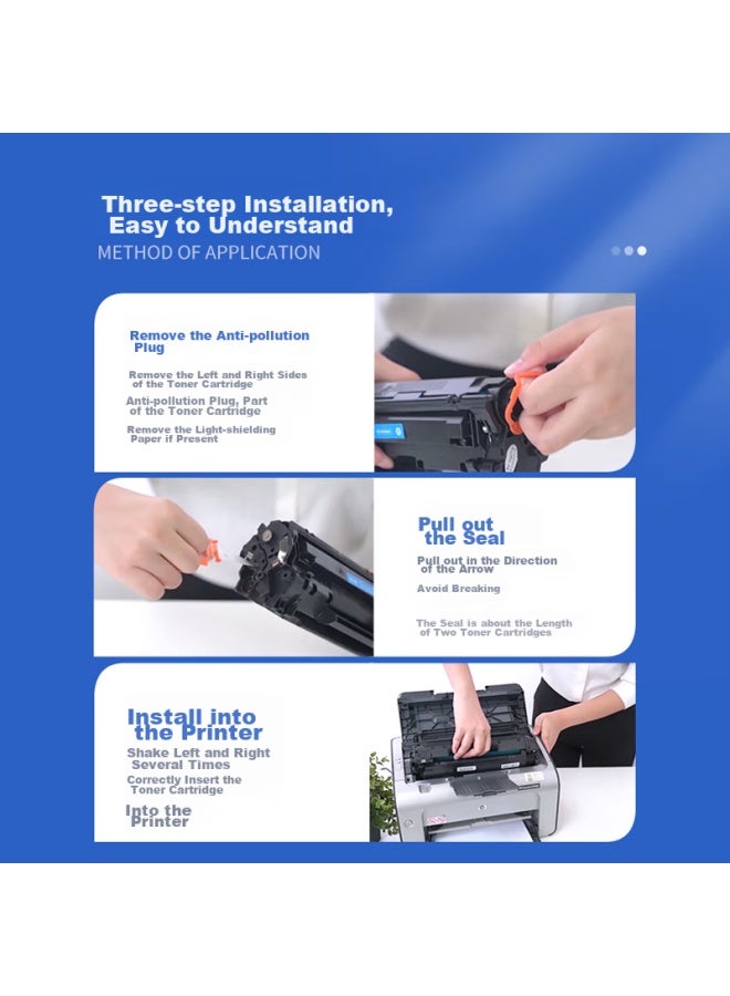 Gehzige Pd206 Toner Cartridge, Compatible With Pantum 6506 Toner Cartridge M6506 Ink Cartridge, Pantum 2510 Printer P2506 Toner Cartridge, Easy To Refill, Pantum Printer Toner Cartridge Pd-206 Toner Cartridge - Image 2