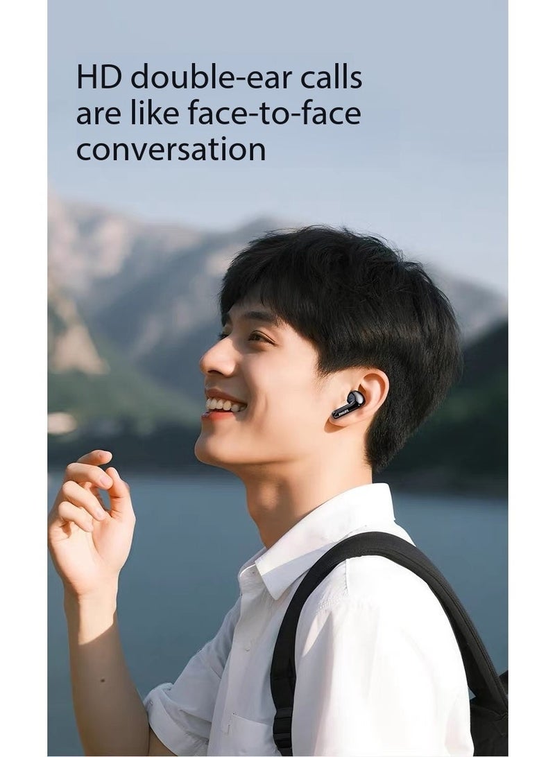 Philips 🎧 Philips TAT1320 True Wireless Bluetooth Earbuds - Perfect for Commuting & Entertainment, Bluetooth 6.0 Stable Connection - Starry Black BLACK - Image 5