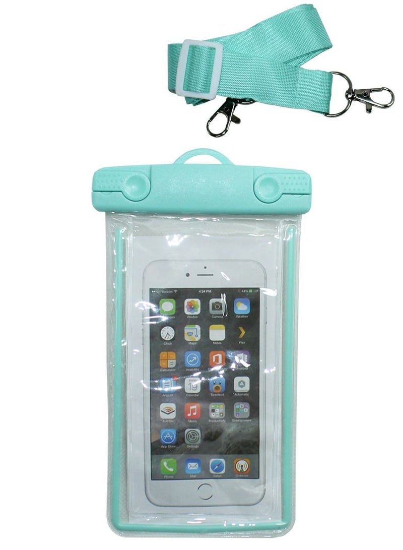 QUTOOB Waterproof Mobile Bag With Lanyard For iPhone, Samsung and Other Mobiles, Idealy Used At Beach, While Swimming, Enjoying Water Related Activities, Camping, Fashion Mobile Pouch For Swimming and Beach  - Image 1