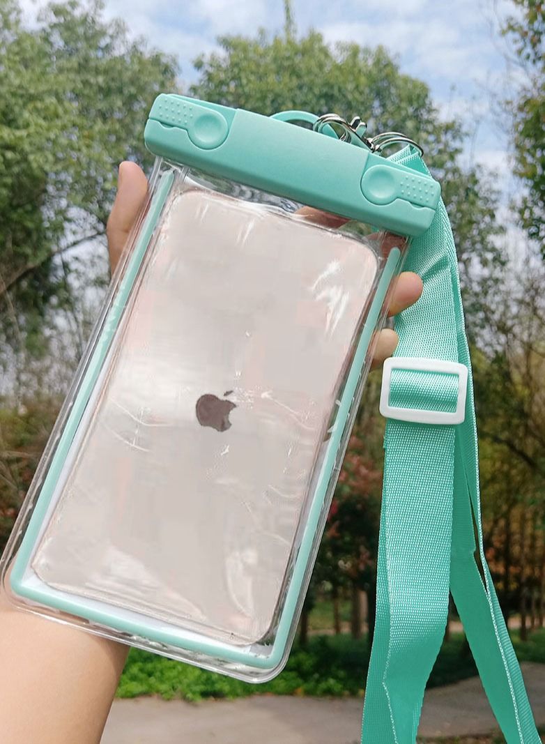 QUTOOB Waterproof Mobile Bag With Lanyard For iPhone, Samsung and Other Mobiles, Idealy Used At Beach, While Swimming, Enjoying Water Related Activities, Camping, Fashion Mobile Pouch For Swimming and Beach  - Image 2