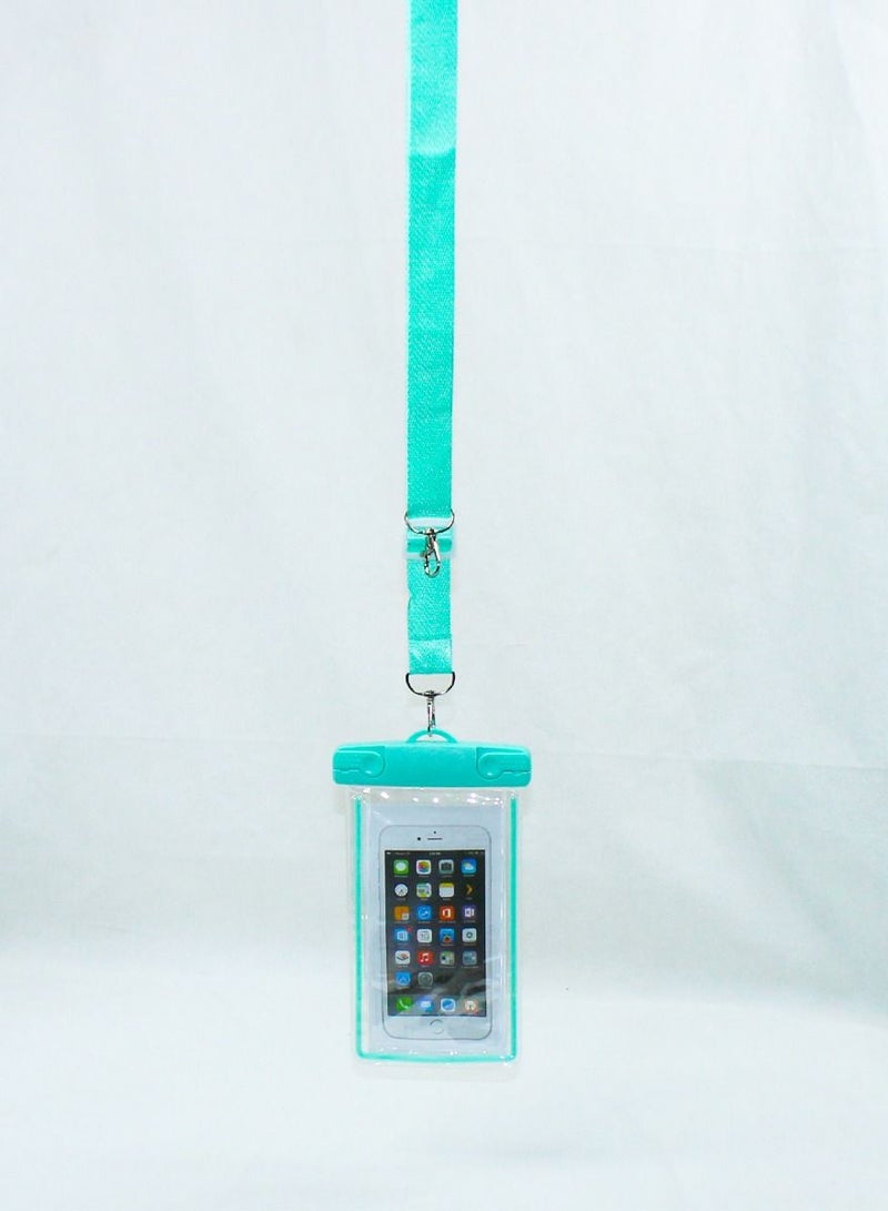 QUTOOB Waterproof Mobile Bag With Lanyard For iPhone, Samsung and Other Mobiles, Idealy Used At Beach, While Swimming, Enjoying Water Related Activities, Camping, Fashion Mobile Pouch For Swimming and Beach  - Image 3
