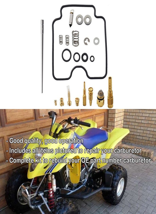 munirater Carburetor Carb Rebuild Repair Kit Replacement for 2003-2008 Suzuki Quadsport Z400 LTZ400 2x4 03-221 - Image 5