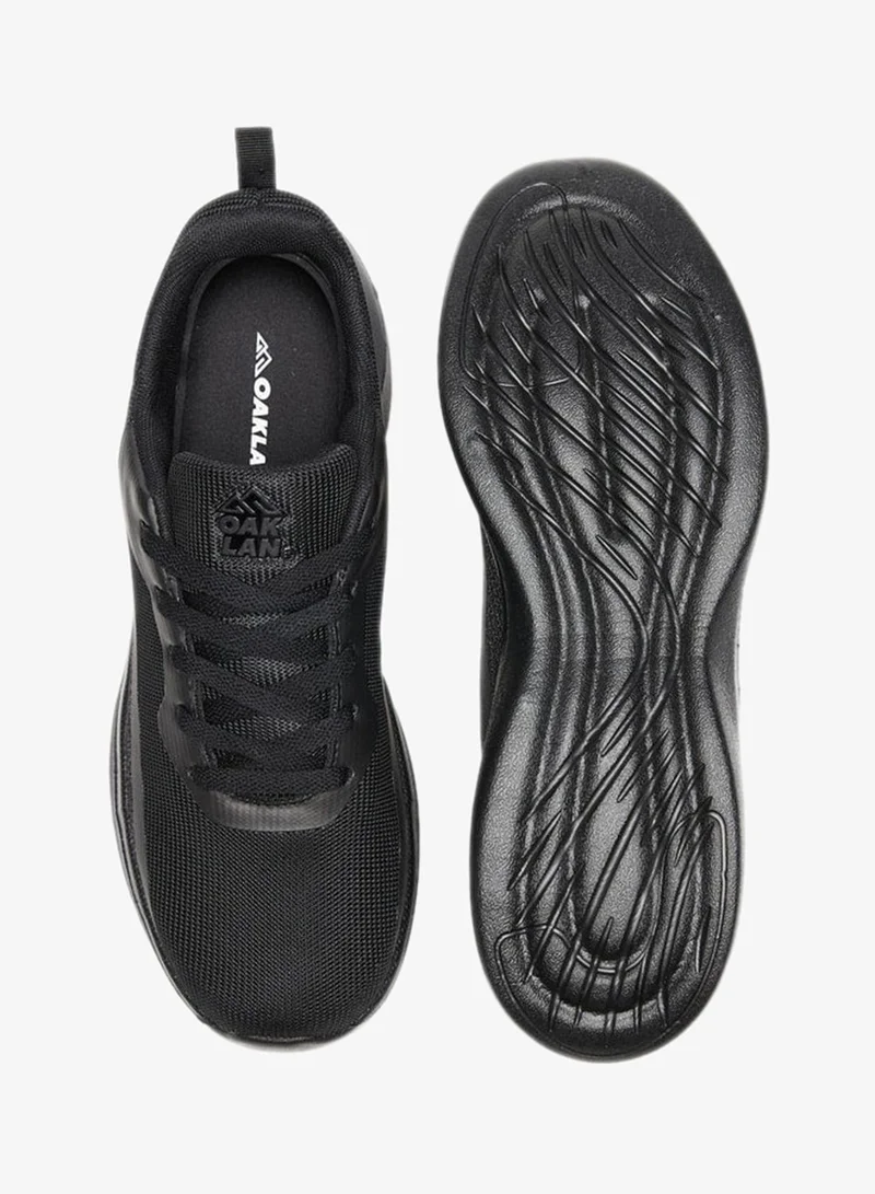Oaklan by Shoexpress BLACK Womens Textured Lace-Up Sports Shoes for Women | Best Price UAE